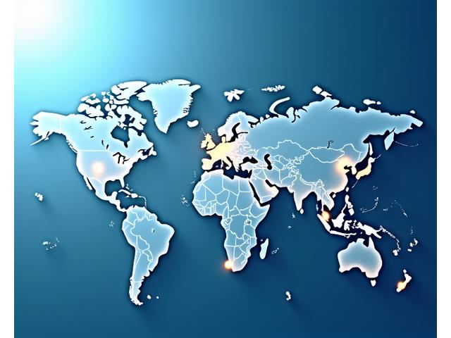 A world map with glowing connections point to different time zones and a calendar icon overlay, symbolizing global access and flexible scheduling.